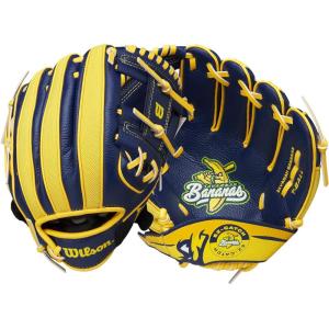 Wilson A200 Youth Baseball Gloves(Navy/Yellow)