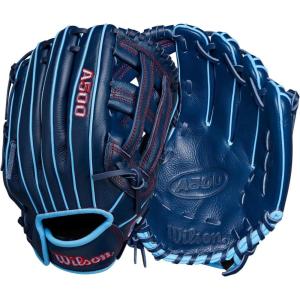 Wilson A500 Youth Baseball Gloves(Navy/Blue/Red)