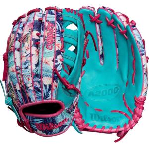 Wilson Spring 2025 A2000® Baseball Gloves(Floral/Flamingo/Teal)