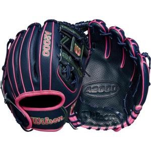 Wilson Spring 2025 A2000® Baseball Gloves(Navy/Flamingo/Neon Green)
