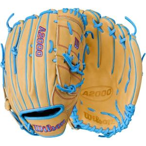 Wilson Summer 2025 A2000® Baseball Gloves(Blonde/Sky Blue/Red)