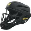 WILSON Pro Stock Titanium Umpire Helmet, Black, 7″-7 1/2″