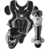 Wilson C200 Youth 3-Piece Catcher’s Gear Set(Black)