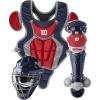 Wilson C200 Youth 3-Piece Catcher’s Gear Set(Navy/Scarlet)