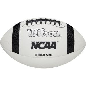 Wilson NCAA Classic Football – Official Size, White