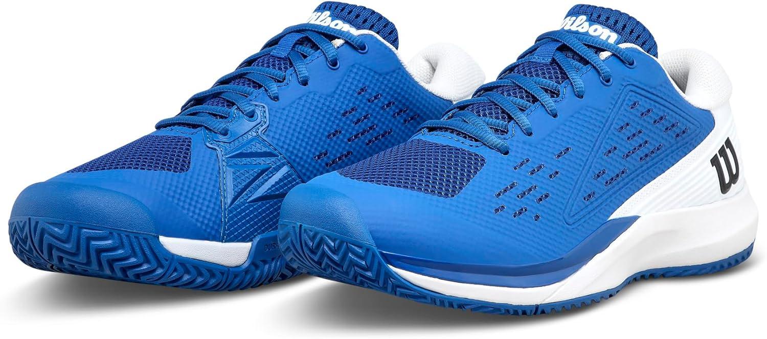 imageWILSON Rush Pro Ace Pickler Mens Pickleball Shoes Mens US Shoe Sizes Made for Pickleball CourtsDeja Vu BlueWhiteBlack