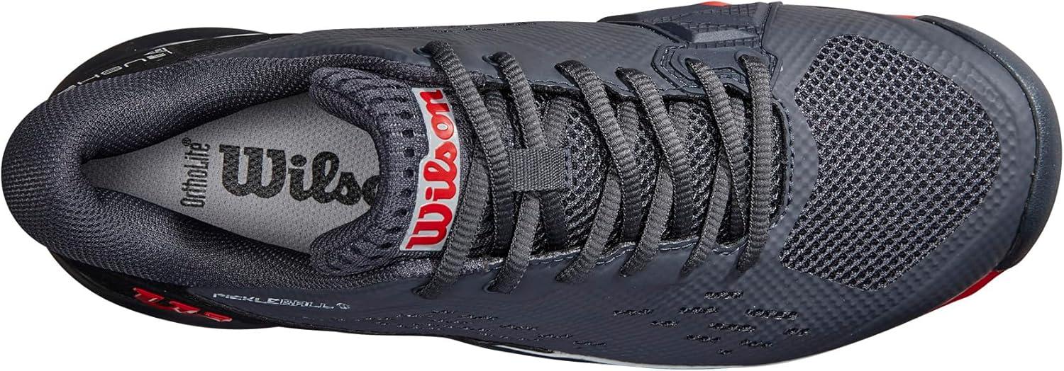 imageWILSON Rush Pro Ace Pickler Mens Pickleball Shoes Mens US Shoe Sizes Made for Pickleball CourtsEbonyBlackWilson Red
