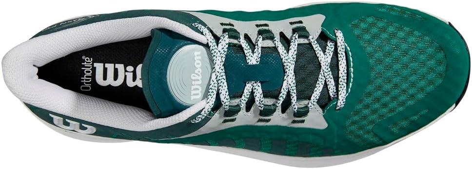 imageWILSON Rush Pro Ace Pickler Mens Pickleball Shoes Mens US Shoe Sizes Made for Pickleball CourtsEvergreen White Black