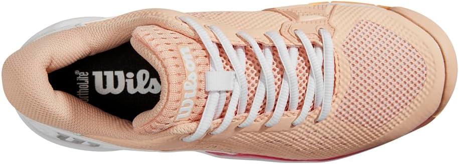 imageWILSON Rush Pro Ace Pickler Mens Pickleball Shoes Mens US Shoe Sizes Made for Pickleball CourtsPeach Parfait White Tangerine