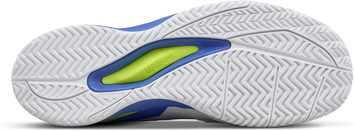 imageWILSON Rush Pro Ace Pickler Mens Pickleball Shoes Mens US Shoe Sizes Made for Pickleball CourtsWhiteAmparo BlueSafety Yellow