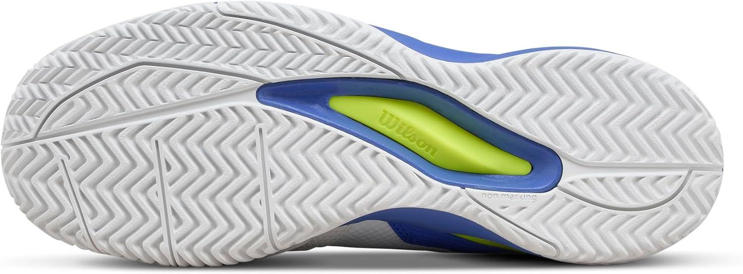 imageWILSON Rush Pro Ace Pickler Mens Pickleball Shoes Mens US Shoe Sizes Made for Pickleball CourtsWhiteAmparo BlueSafety Yellow