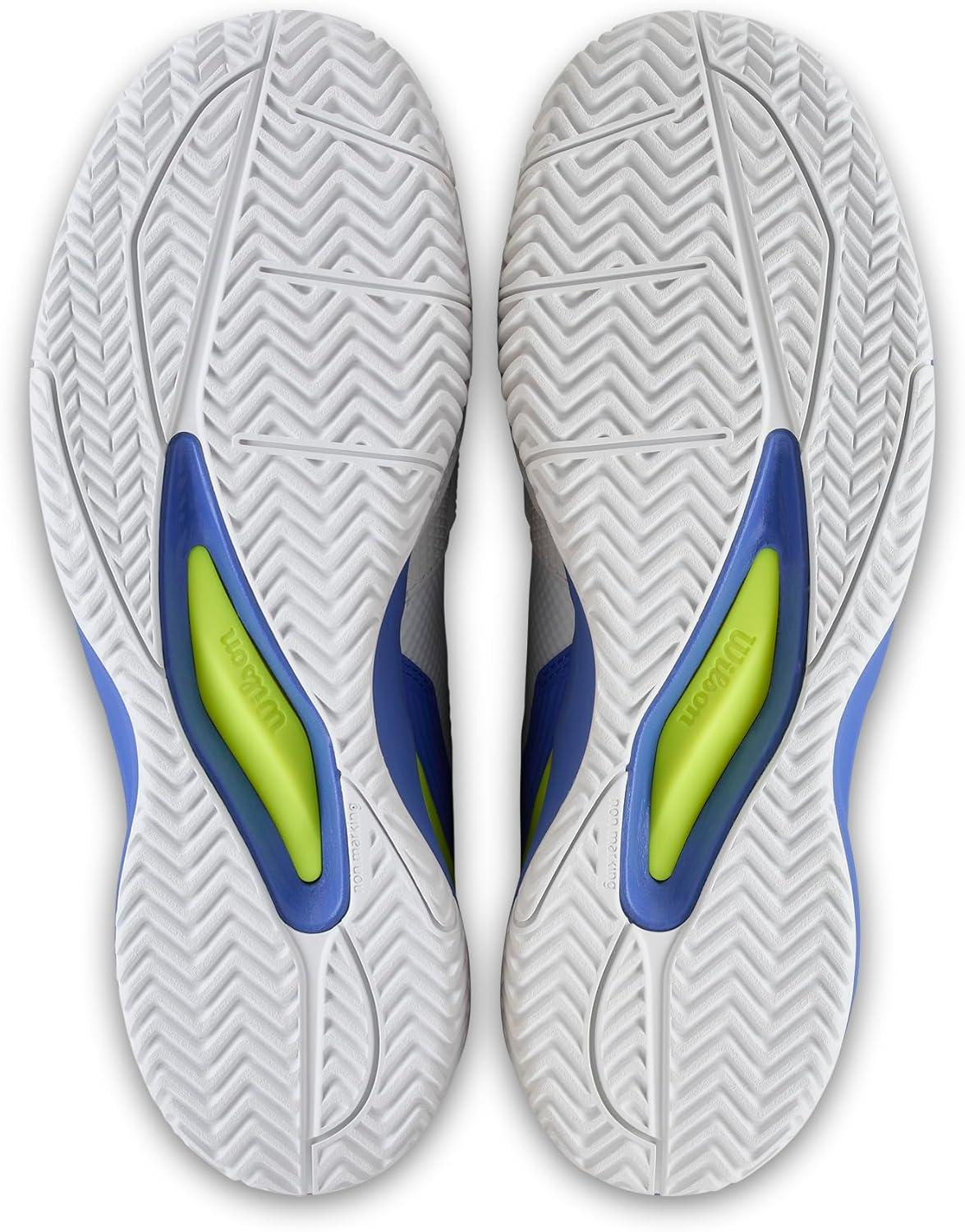 imageWILSON Rush Pro Ace Pickler Mens Pickleball Shoes Mens US Shoe Sizes Made for Pickleball CourtsWhiteAmparo BlueSafety Yellow