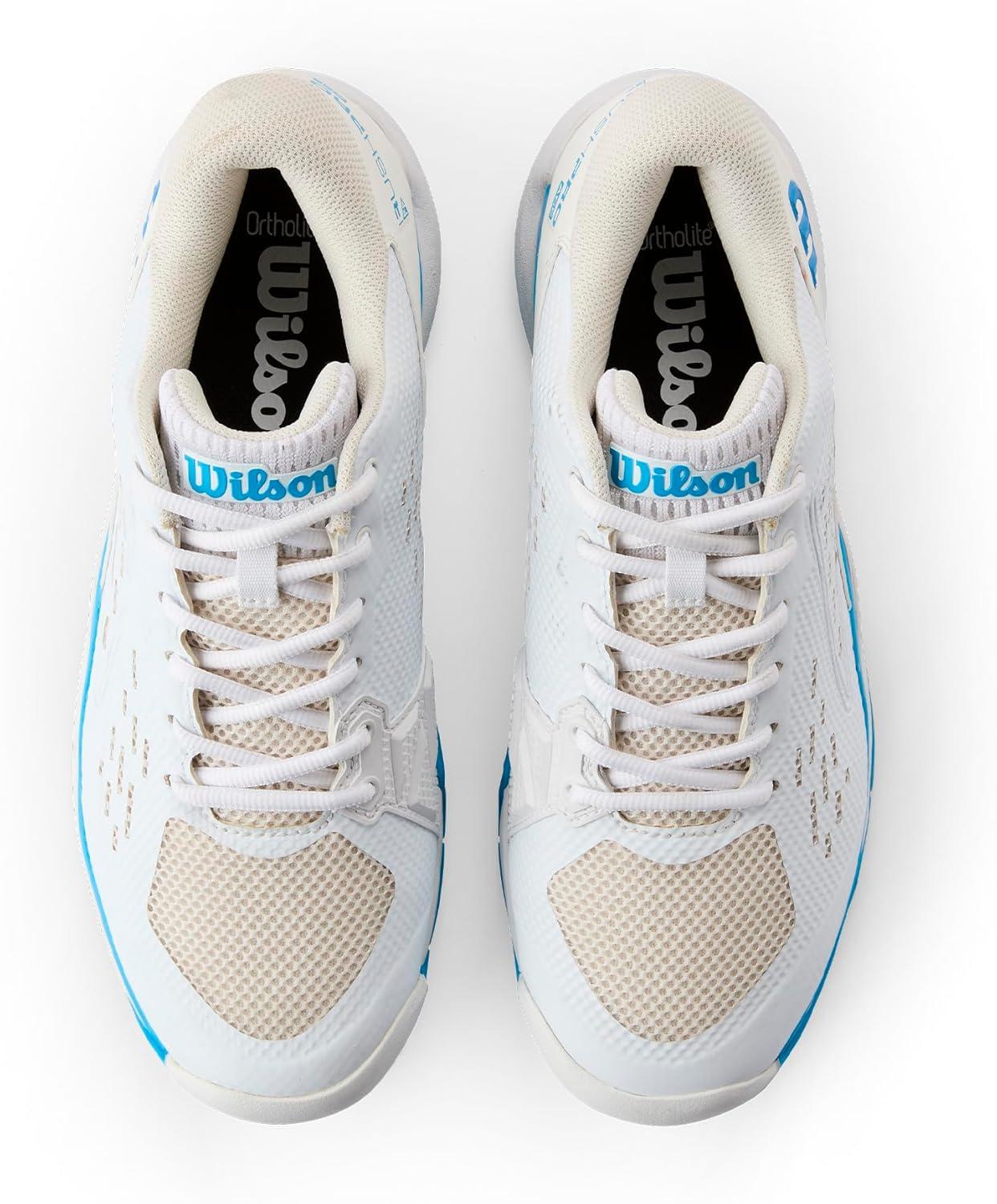 imageWILSON Rush Pro Ace Pickler Mens Pickleball Shoes Mens US Shoe Sizes Made for Pickleball CourtsWhiteAtomic Blue