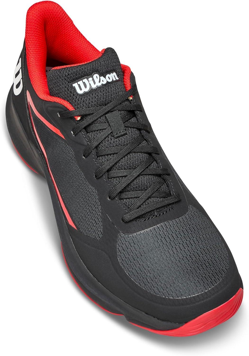 imageWilson Mens Mens Hurakn Lite Padel ShoesBlackInfaredWhite