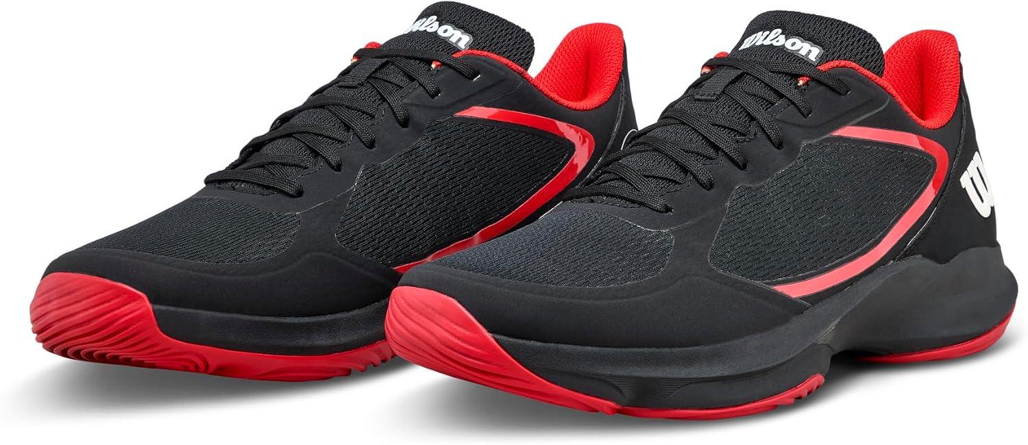 imageWilson Mens Mens Hurakn Lite Padel ShoesBlackInfaredWhite