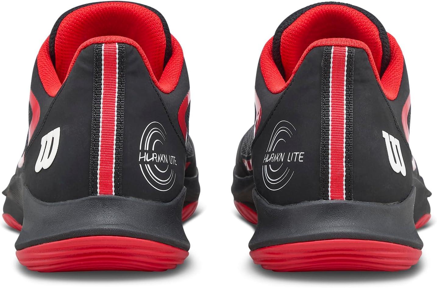 imageWilson Mens Mens Hurakn Lite Padel ShoesBlackInfaredWhite
