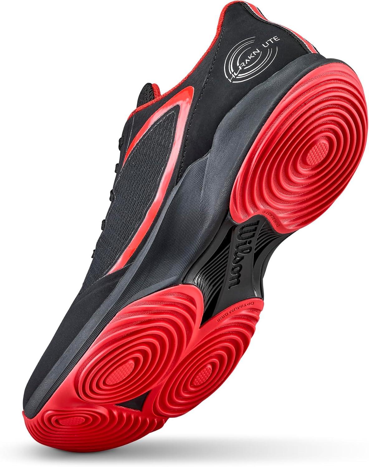 imageWilson Mens Mens Hurakn Lite Padel ShoesBlackInfaredWhite