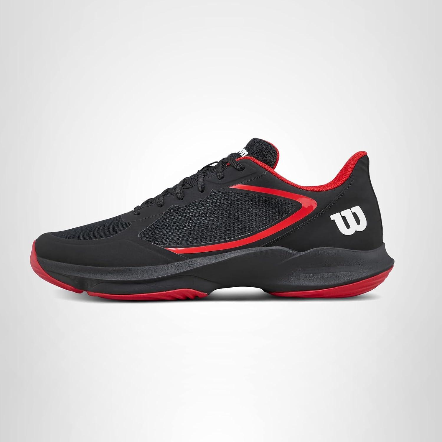imageWilson Mens Mens Hurakn Lite Padel ShoesBlackInfaredWhite