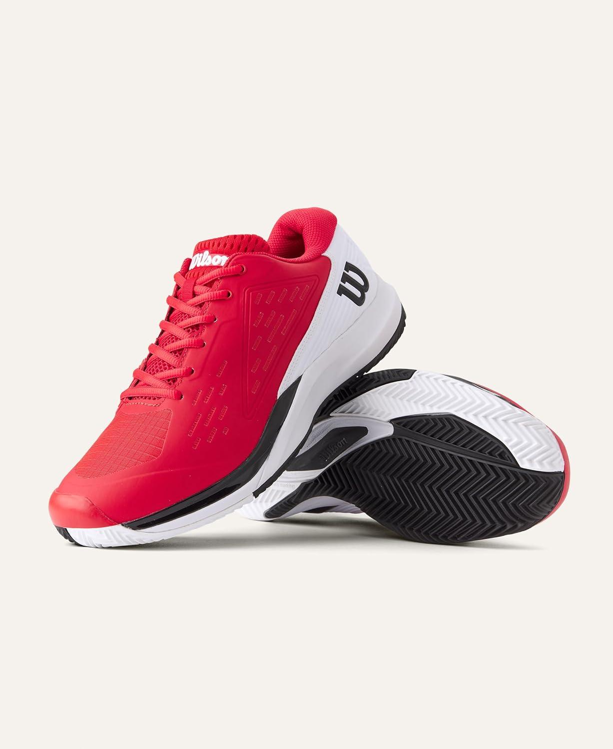 imageWilson Mens Rush Pro Ace Tennis ShoesInfrared White Black