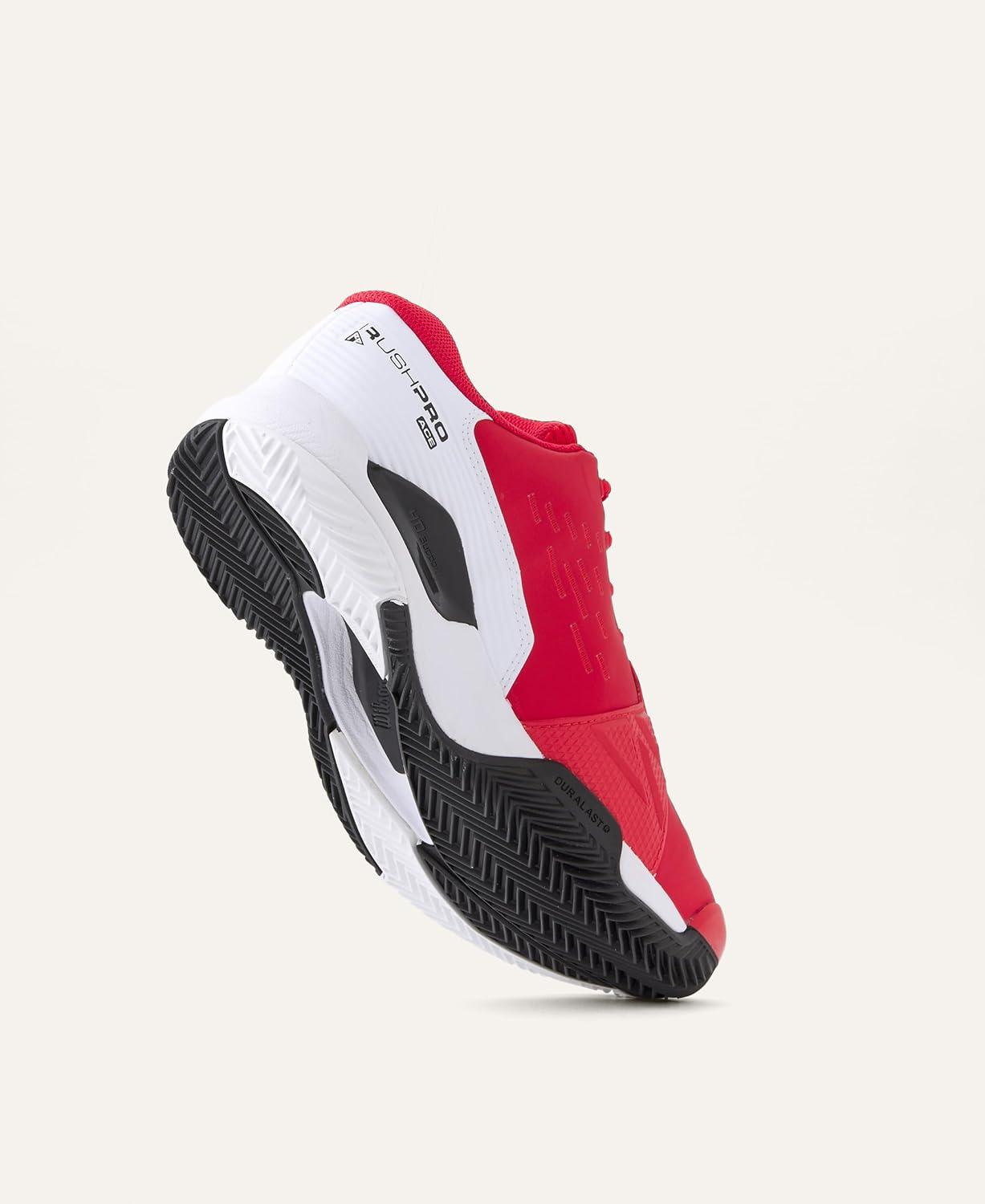 imageWilson Mens Rush Pro Ace Tennis ShoesInfrared White Black
