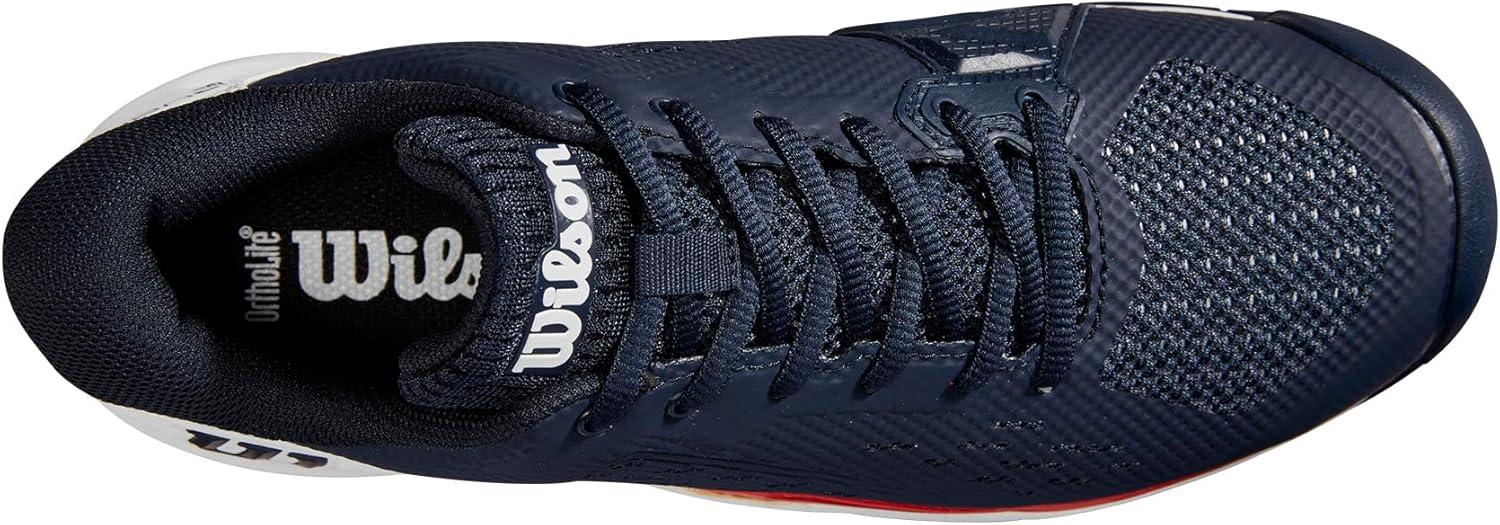 imageWilson Mens Rush Pro Ace Tennis ShoesNavy BlazerWhiteInfrared