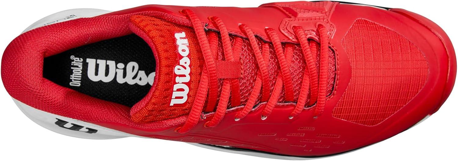 imageWilson Mens Rush Pro Ace Tennis ShoesWhite Infrared Black