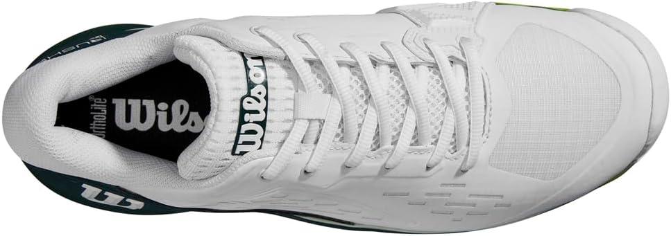 imageWilson Mens Rush Pro Ace Tennis ShoesWhite Ponderosa Pine Jasmine Green