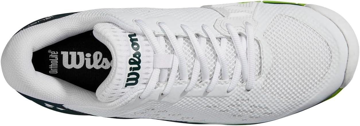 imageWilson Mens Rush Pro Ace Tennis ShoesWhitePonderosa PineJasmine Green