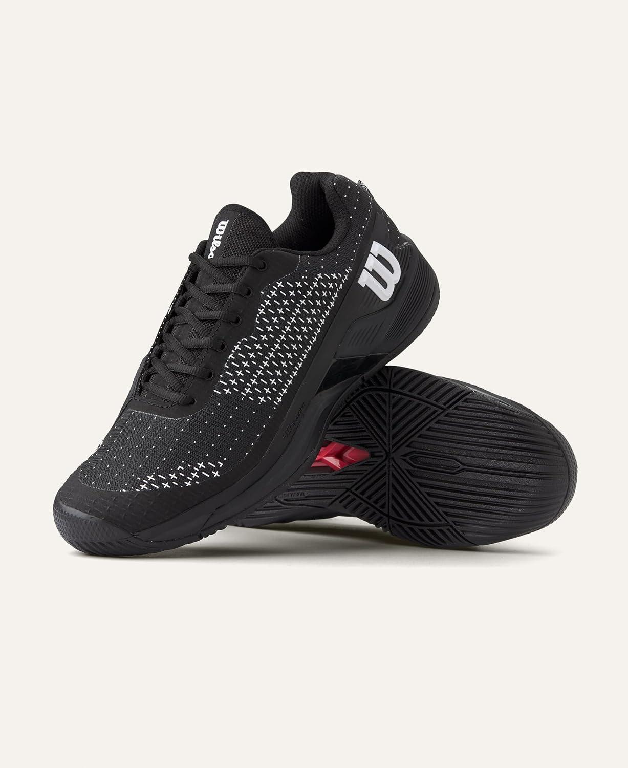 imageWilson Mens Rush Pro Extra Duty Mens Tennis ShoesBlackWhite
