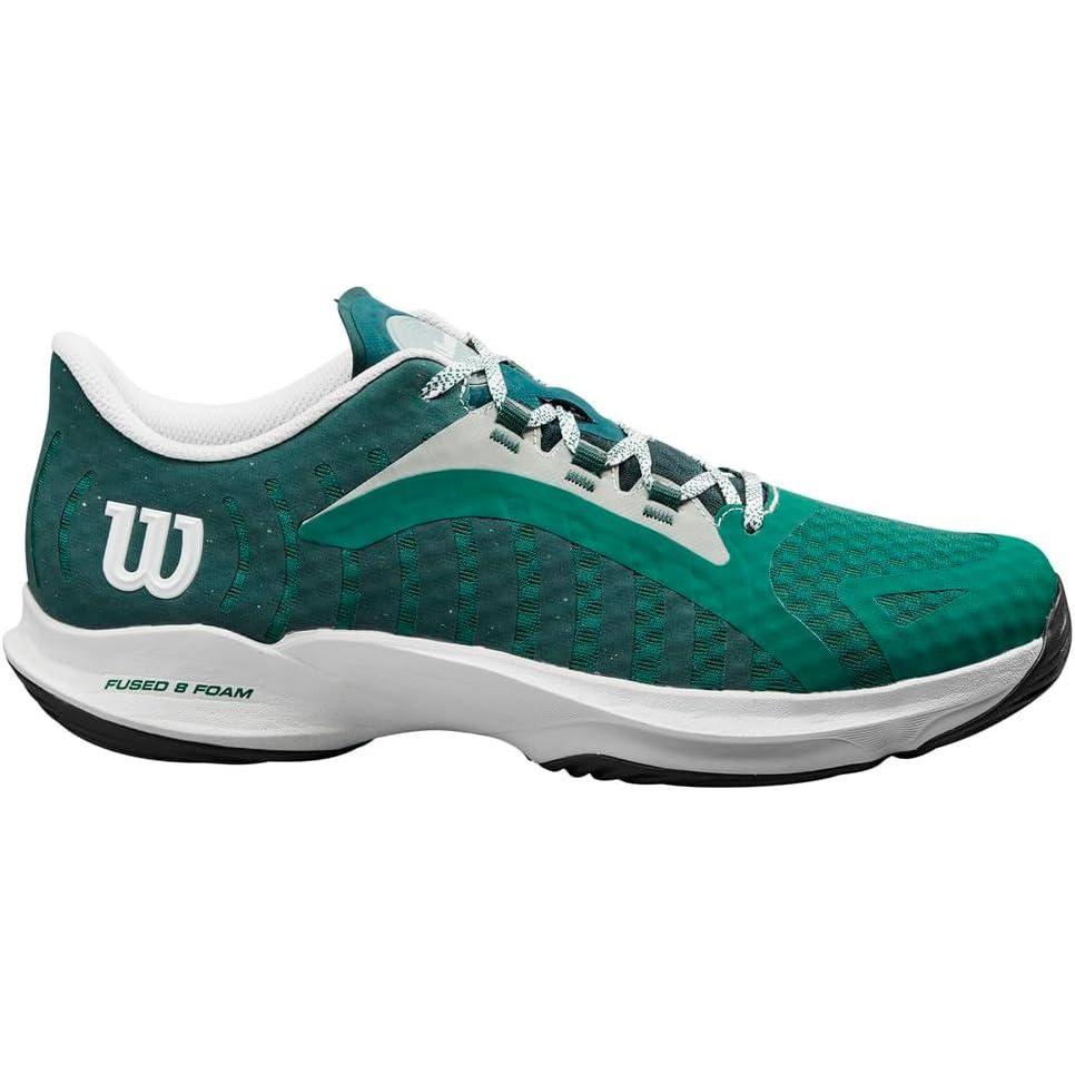 imageWILSON Rush Pro Ace Pickler Mens Pickleball Shoes Mens US Shoe Sizes Made for Pickleball CourtsEvergreen White Black
