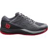 WILSON Rush Pro Ace Pickler Men’s Pickleball Shoes – Men’s US Shoe Sizes, Made for Pickleball Courts(Ebony/Black/Wilson Red)