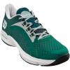 WILSON Rush Pro Ace Pickler Men’s Pickleball Shoes – Men’s US Shoe Sizes, Made for Pickleball Courts(Evergreen White Black)