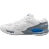 WILSON Rush Pro Ace Pickler Men’s Pickleball Shoes – Men’s US Shoe Sizes, Made for Pickleball Courts(White/Grey/Classic Blue)