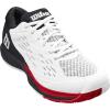 Wilson Men’s Rush Pro Ace Tennis Shoes(White/Black/Poppy Red)