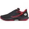 Wilson Mens Men’s Hurakn Lite Padel Shoes(Black/Infared/White)