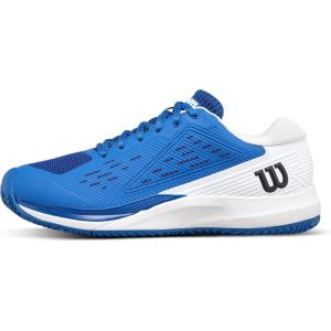 WILSON Rush Pro Ace Pickler Men’s Pickleball Shoes – Men’s US Shoe Sizes, Made for Pickleball Courts(Deja Vu Blue/White/Black)