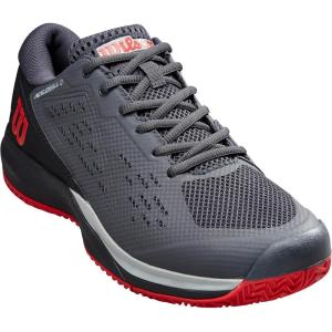 WILSON Rush Pro Ace Pickler Men’s Pickleball Shoes – Men’s US Shoe Sizes, Made for Pickleball Courts(Ebony/Black/Wilson Red)