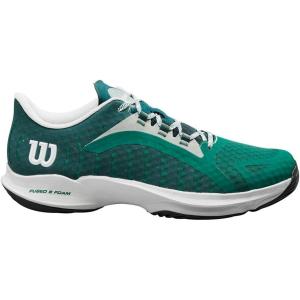 WILSON Rush Pro Ace Pickler Men’s Pickleball Shoes – Men’s US Shoe Sizes, Made for Pickleball Courts(Evergreen White Black)