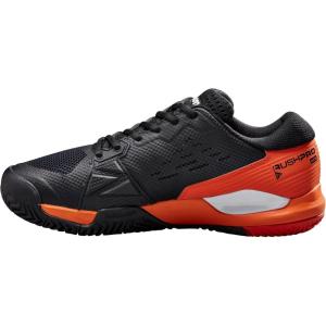 Wilson Men’s Rush Pro Ace Tennis Shoes(Black/Vermillion Orange)