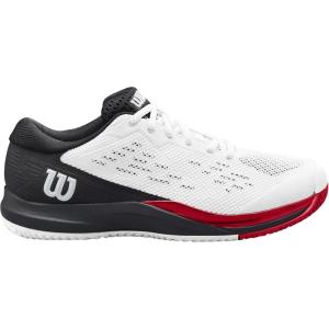 Wilson Men’s Rush Pro Ace Tennis Shoes(White/Black/Poppy Red)