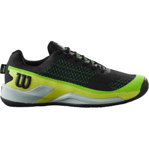 Wilson Mens Rush Pro Extra Duty Men’s Tennis Shoes(Black/Safety Yellow/Green Gecko)