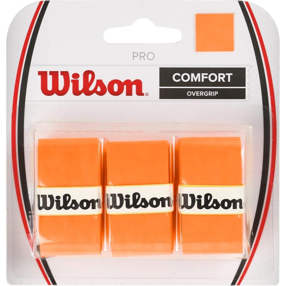 imageWILSON WRZ4016WH Pro Tennis Overgrip 12PackWhiteOrange