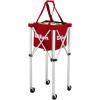 Wilson Teaching Cart Traveler with Red Bag, Holds 150 Tennis Balls, Zippered Top, Foldable Cart, 3.9 x 9.4 x 19.6 in