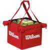 Wilson Teaching Cart Traveler with Red Bag, Holds 150 Tennis Balls, Zippered Top, Foldable Cart, 3.9 x 9.4 x 19.6 in