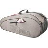 Wilson Team Tennis Racket Bag – Heather Green and Heather Grey(Heather Grey)