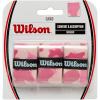 WILSON Pro Sensation Overgrip (12-Pack), White(Pink/White)