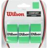 WILSON WRZ4016WH Pro Tennis Overgrip 12-Pack,White(Green)