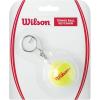Wilson Sporting Goods Mini Tennis Ball Key Chain, Yellow (WRZ545004)