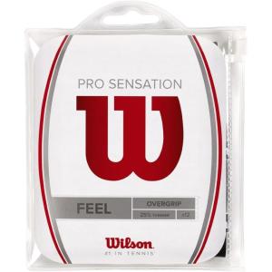 WILSON Pro Sensation Overgrip (12-Pack), White(Black)