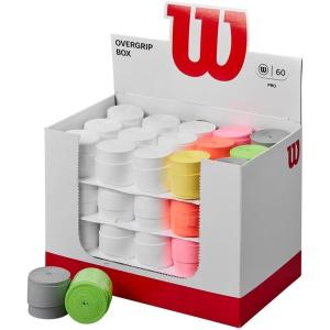 WILSON WRZ4016WH Pro Tennis Overgrip 12-Pack,White(Assorted)